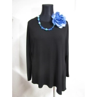 Tunika Claudia dla puszystej z asymetrycznym dołem